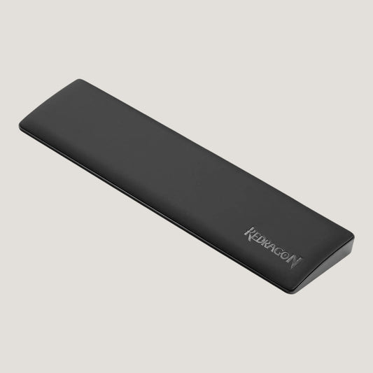 Black Melora Redragon memory foam wrist rest with anti-slip base